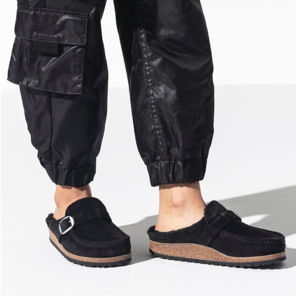 birkenstock buckley shearling clog